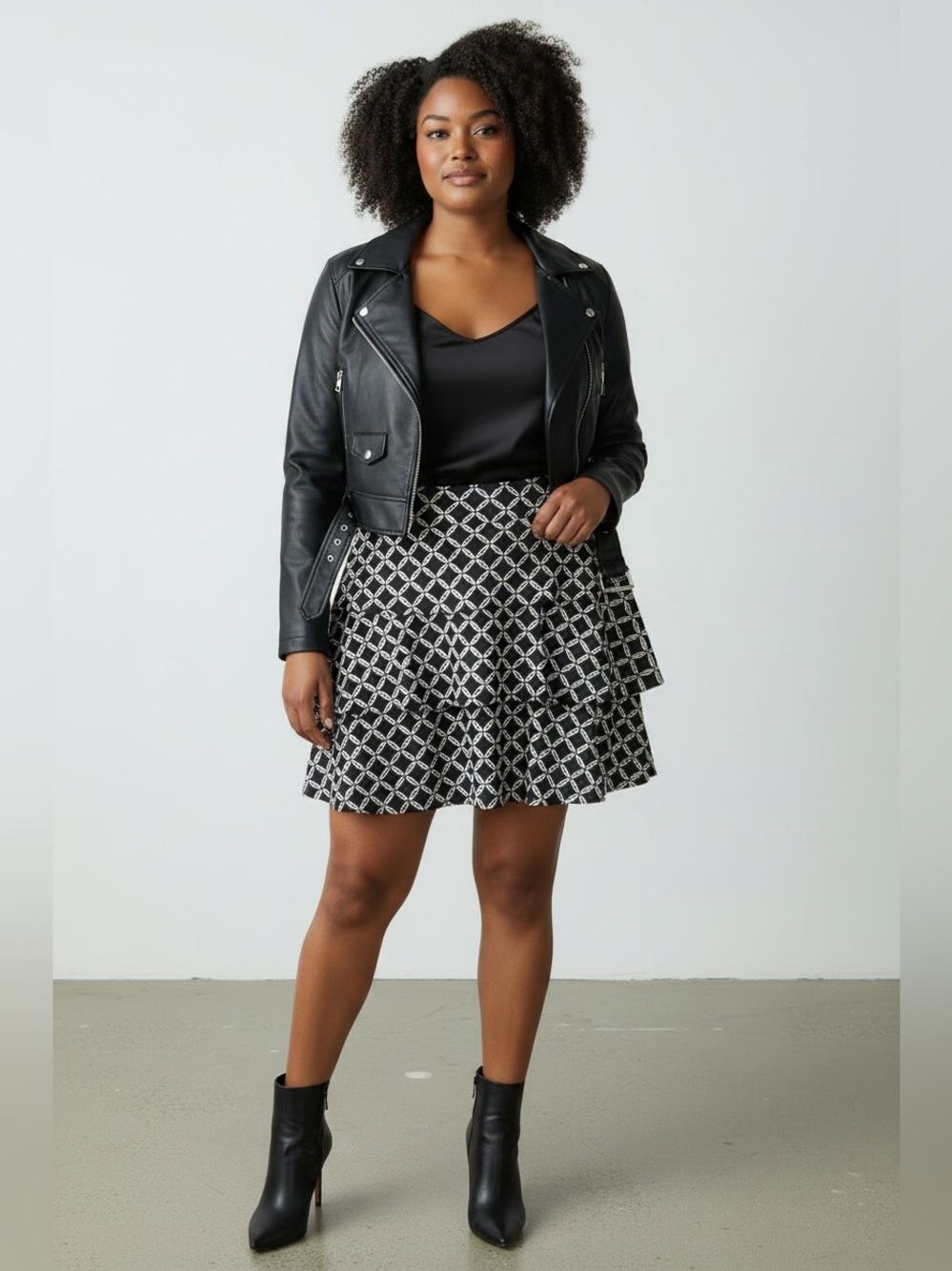 NWT White House Black Market Ruffled Tiered Skirt Sz16